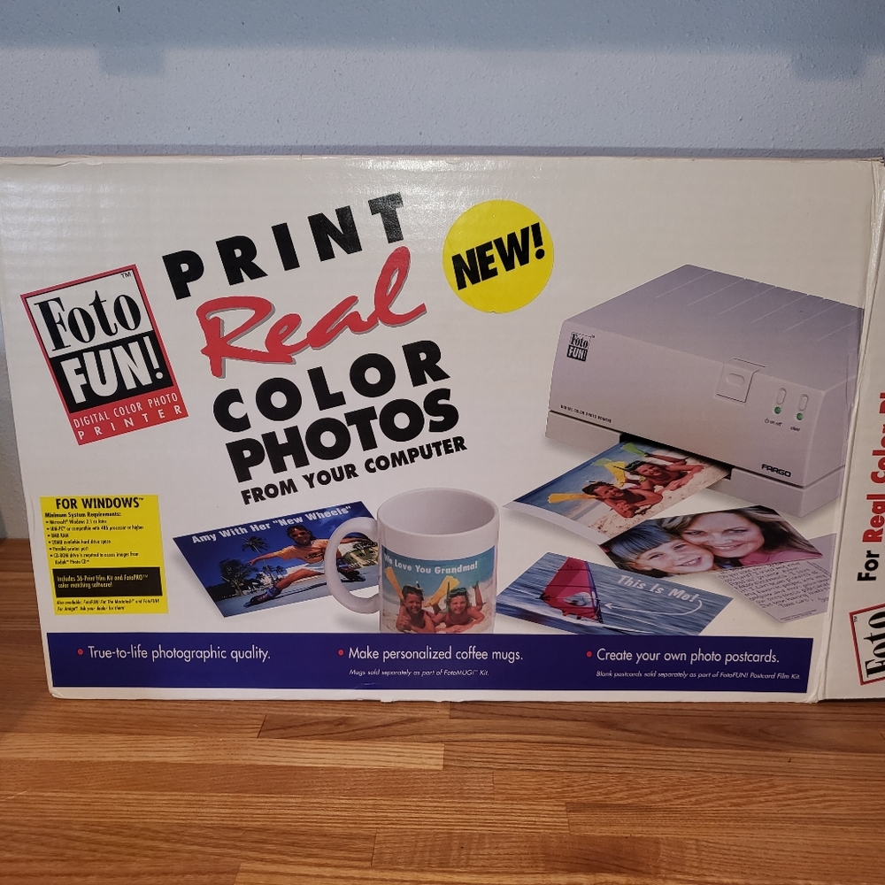 Fargo Foto Fun Digital Photo Printer Vintage Sublimation For Mugs